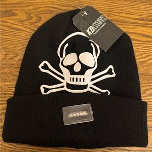 KBETHOS black cuffed beanie NWT